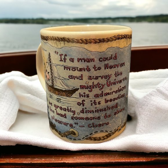 Teddybears with Sailboat and Moon Coffee Cup | 1999 The Boyds Collection - Picture 3 of 8